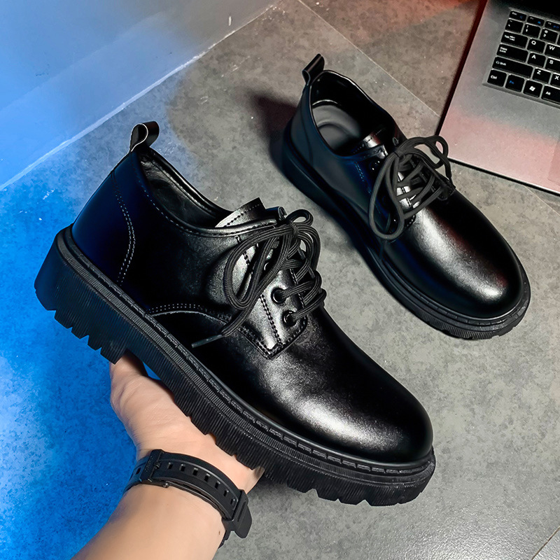 Nette schoenen voor heren met veters en antislipzool van PU-leer 5