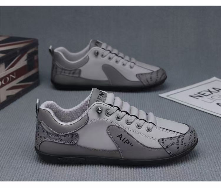 Men's Colorblock Lightweight Lace-Up Casual Shoes detail 2