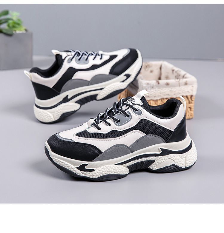 Women's Breathable Colorblock Platform Casual Sneakers detail 16