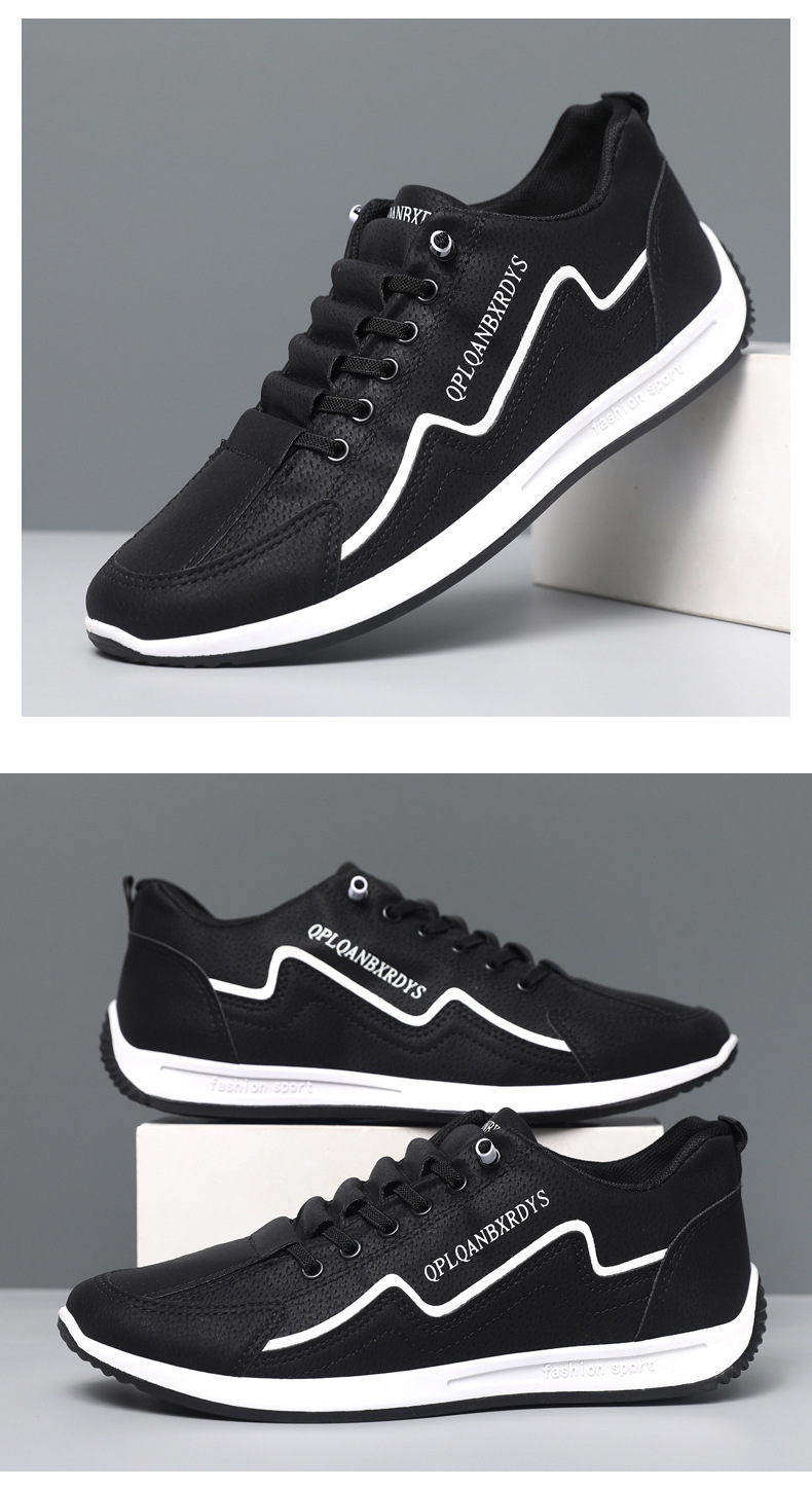 Men's Non-Slip Cushioned Lace-Up Casual Shoes detail 14