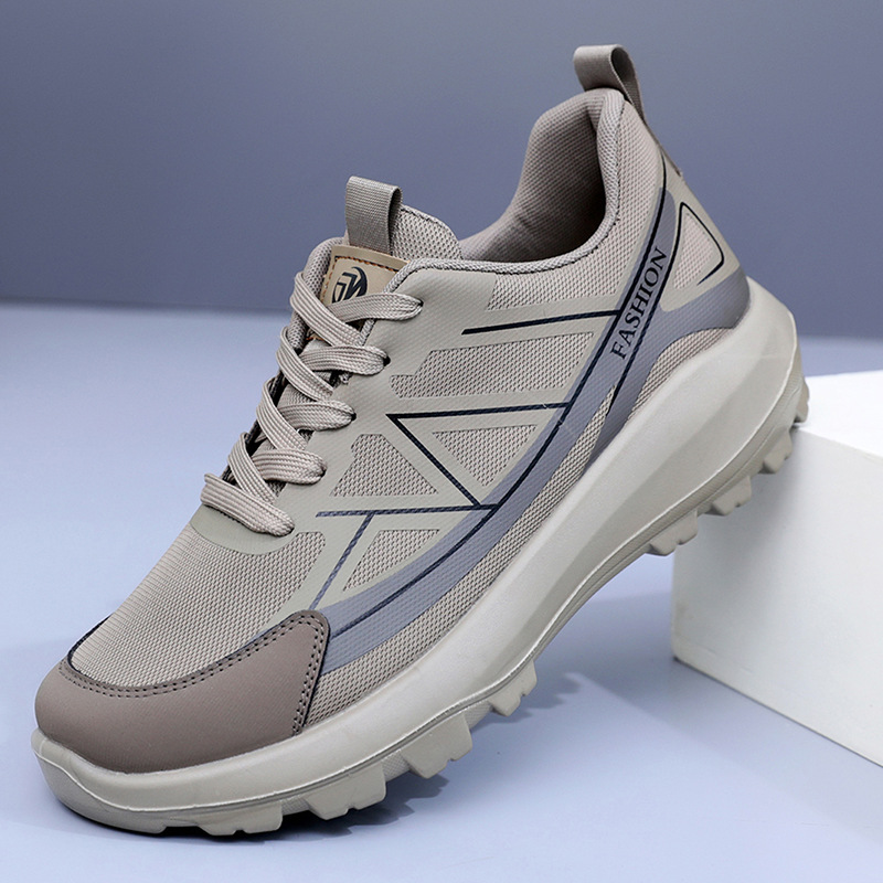 Atmungsaktive, gedämpfte Plateau-Sneaker für Herren