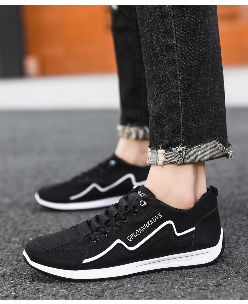 Men's Non-Slip Cushioned Lace-Up Casual Shoes detail 10