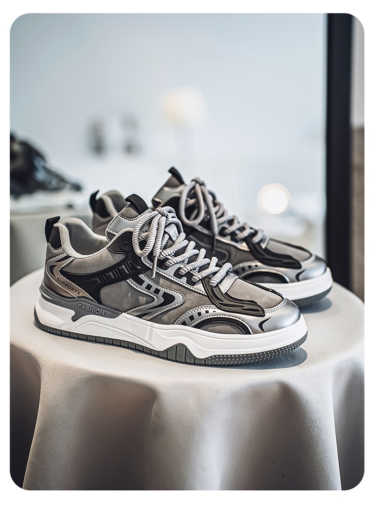 Plateau-Sneaker für Herren mit Colorblock & Schnürung detail 20