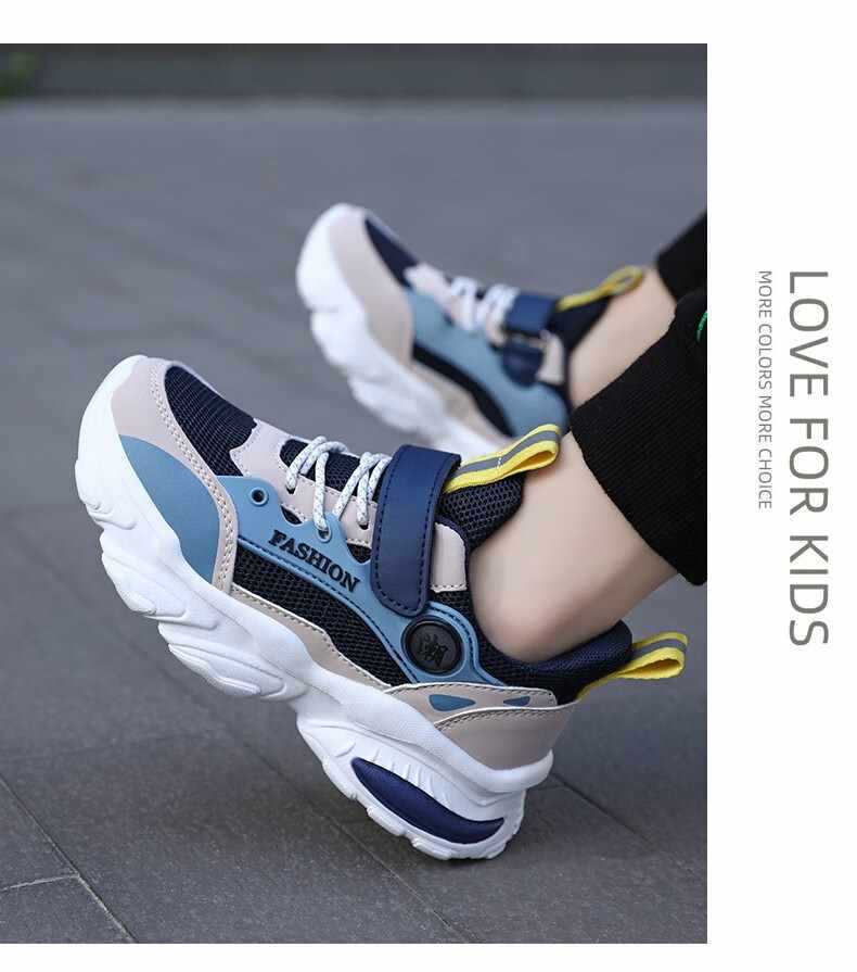 Atmungsaktive gedämpfte Laufschuhe für Kinder aus Mesh detail 5