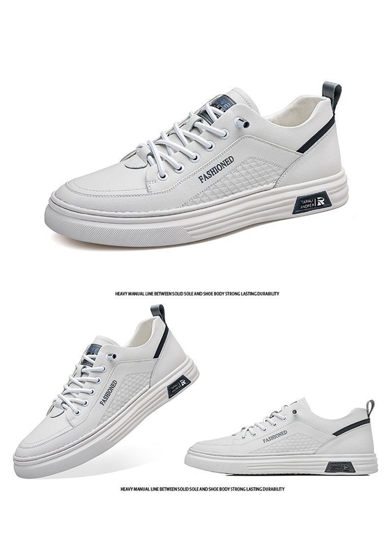Chaussures casual à lacets en cuir PU pour homme detail 2