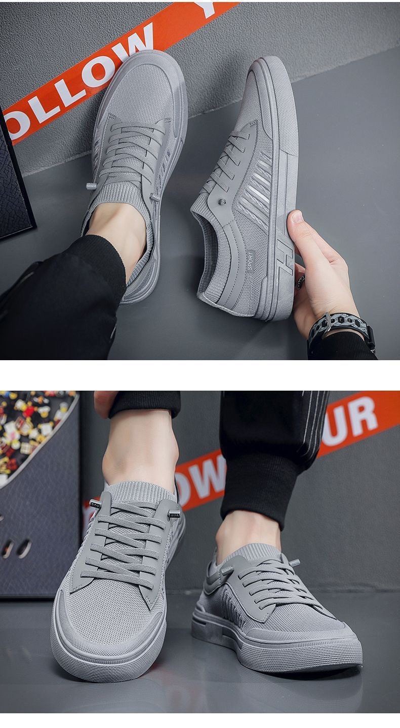 Men's Breathable Lightweight Lace-Up Casual Shoes detail 5