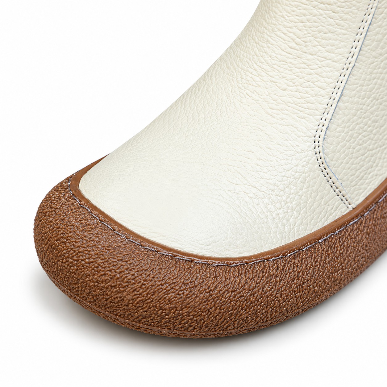 Women's Full-Grain Leather Side-Zip Ankle Boots 7