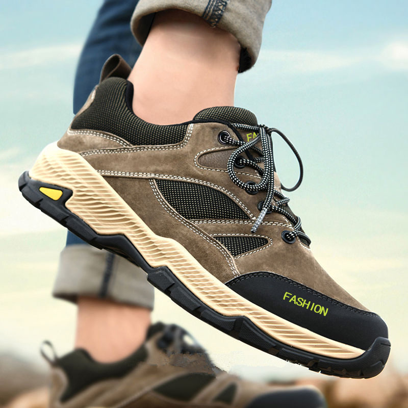 Atmungsaktive, rutschfeste Herren-Freizeitschuhe zum Schnüren für draußen