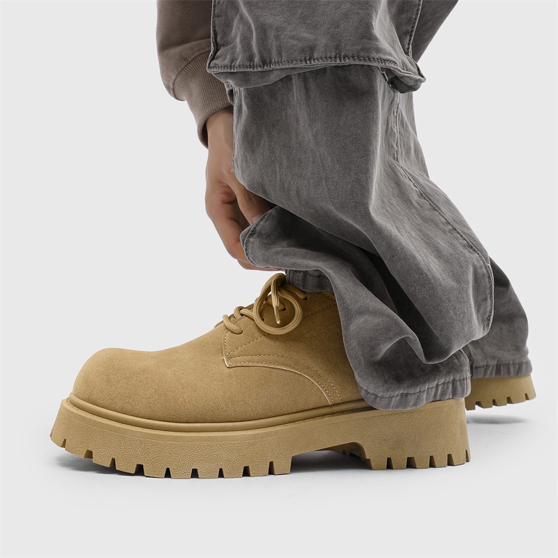 Men's Chunky Platform Lace-Up Casual Shoes 5