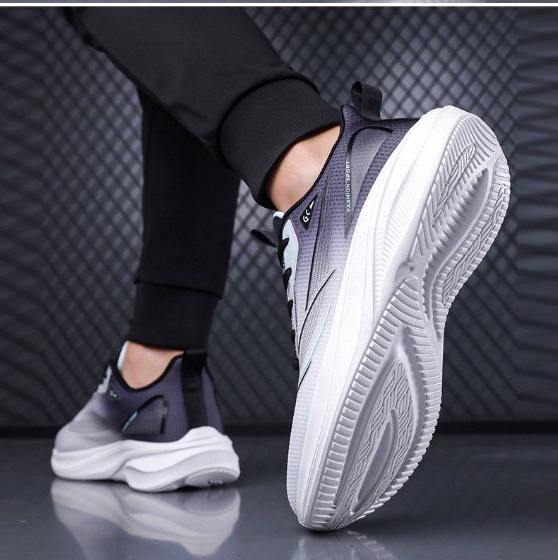 Men's Breathable Cushioned Running Shoes detail 1