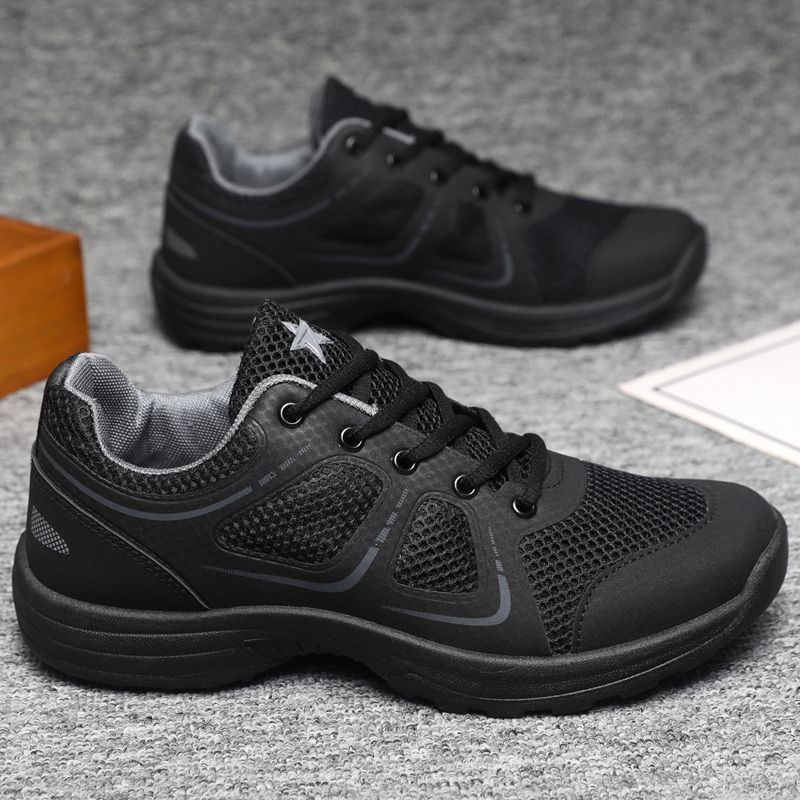 Men's Breathable Cushioned Lace-Up Athletic Shoes 5