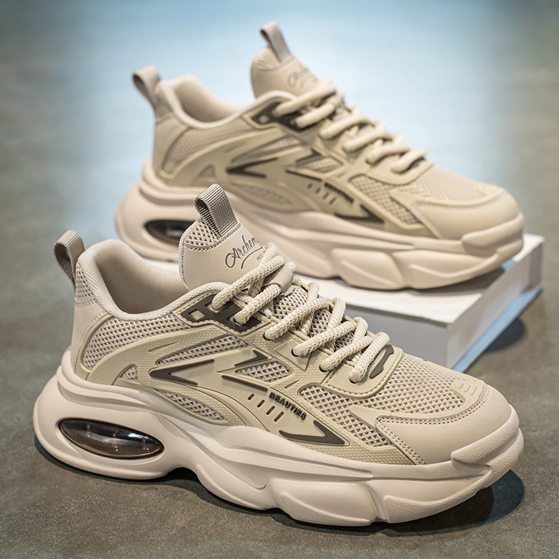 Atmungsaktive Herren-Sneaker mit dicker Sohle und Dämpfung 4