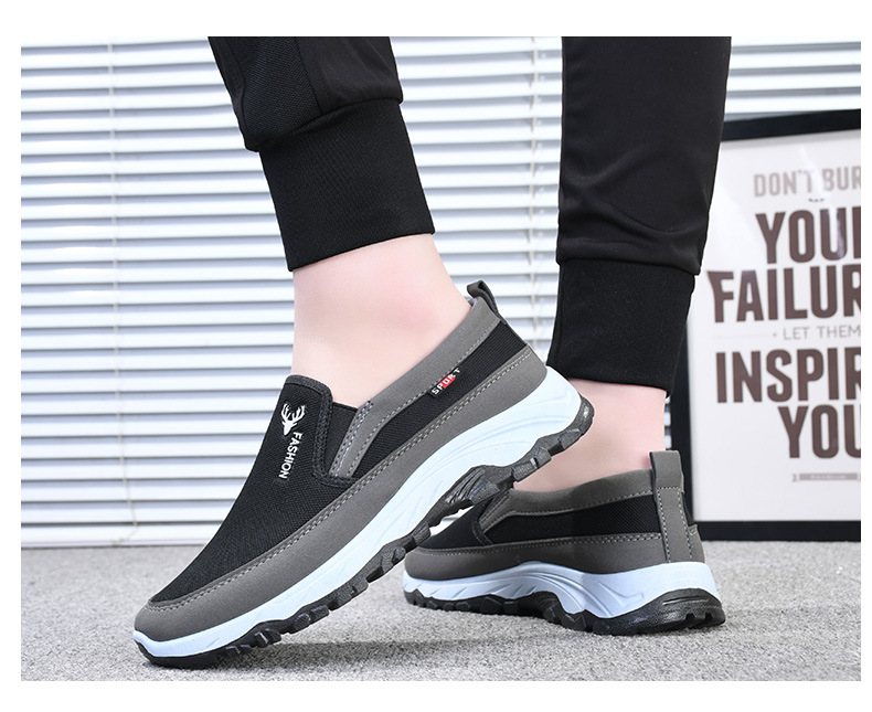 Atmungsaktive Mesh-Slip-On-Freizeitschuhe für Herren detail 6