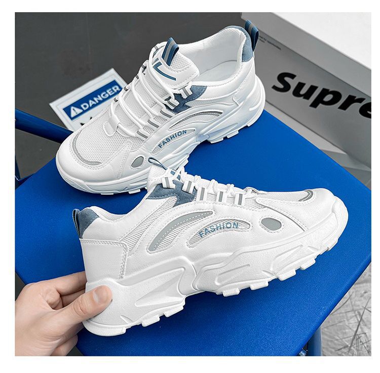 Men's Breathable Colorblock Platform Casual Shoes detail 2