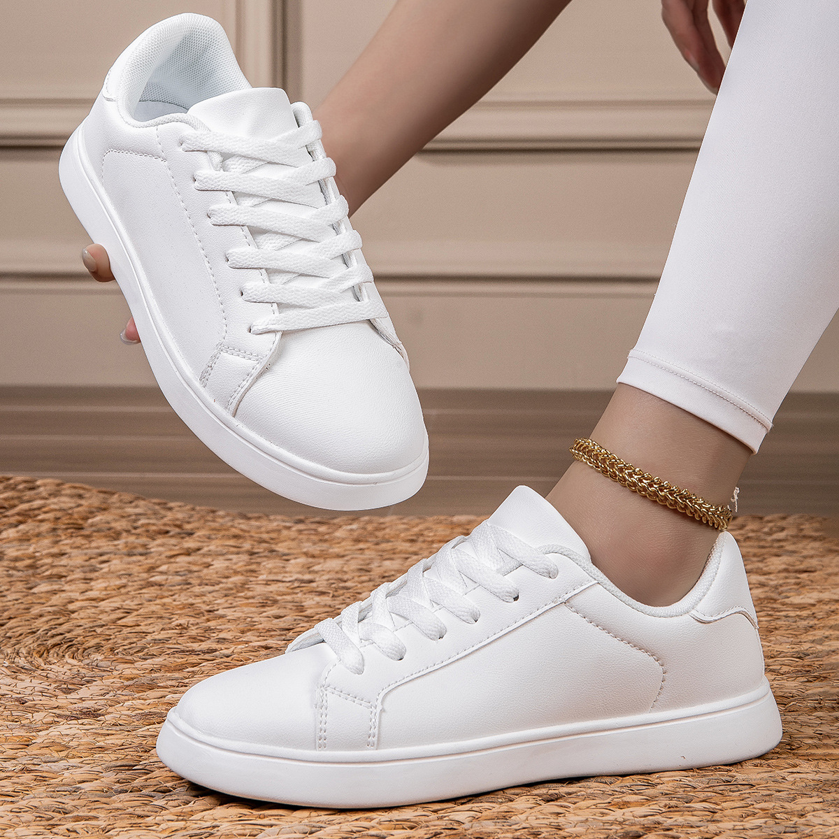 Lichte veterschoenen voor dames - casual schoenen 3