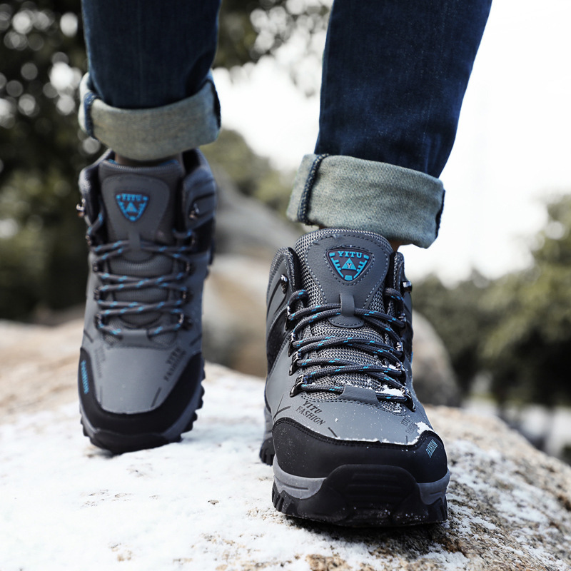 Rutschfeste Schnür-Wanderstiefel für Herren detail 3