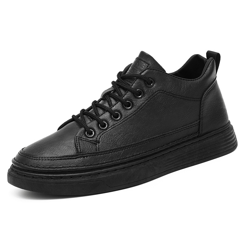 Men's Lace-Up PU Leather Casual Shoes 6
