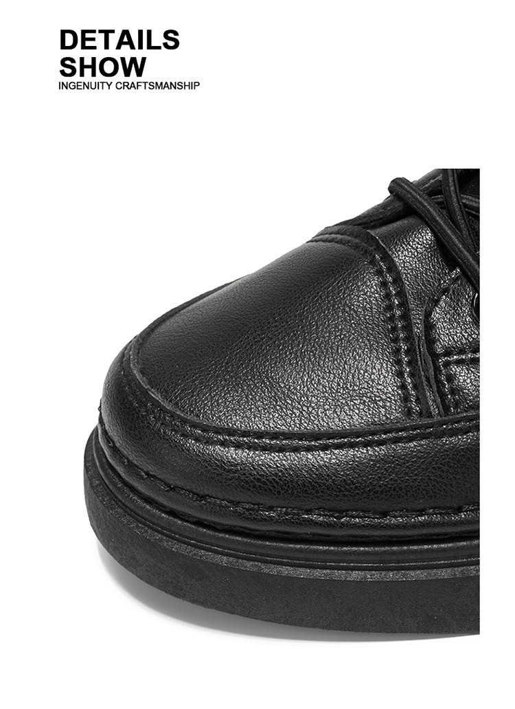 Rutschfeste PU-Leder-Freizeitschuhe für Herren detail 2