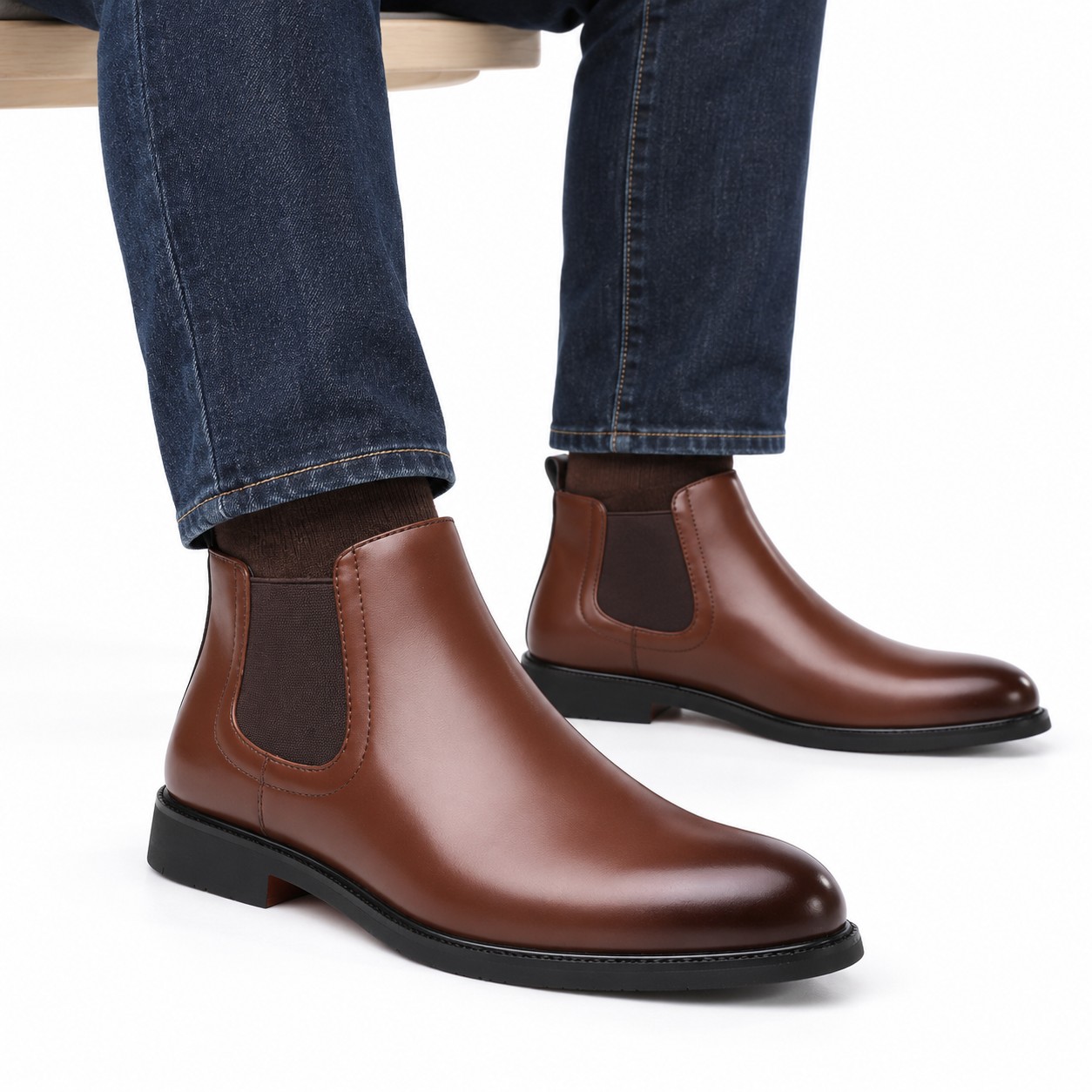 Men's Leather Chelsea Boots 4