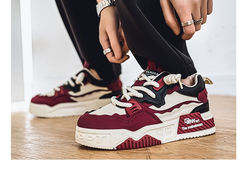 Sneakers casual unisex stringate con plateau ammortizzato colorblock detail 8