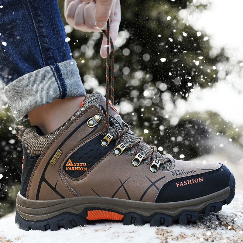 Rutschfeste Schnür-Wanderstiefel für Herren detail 10