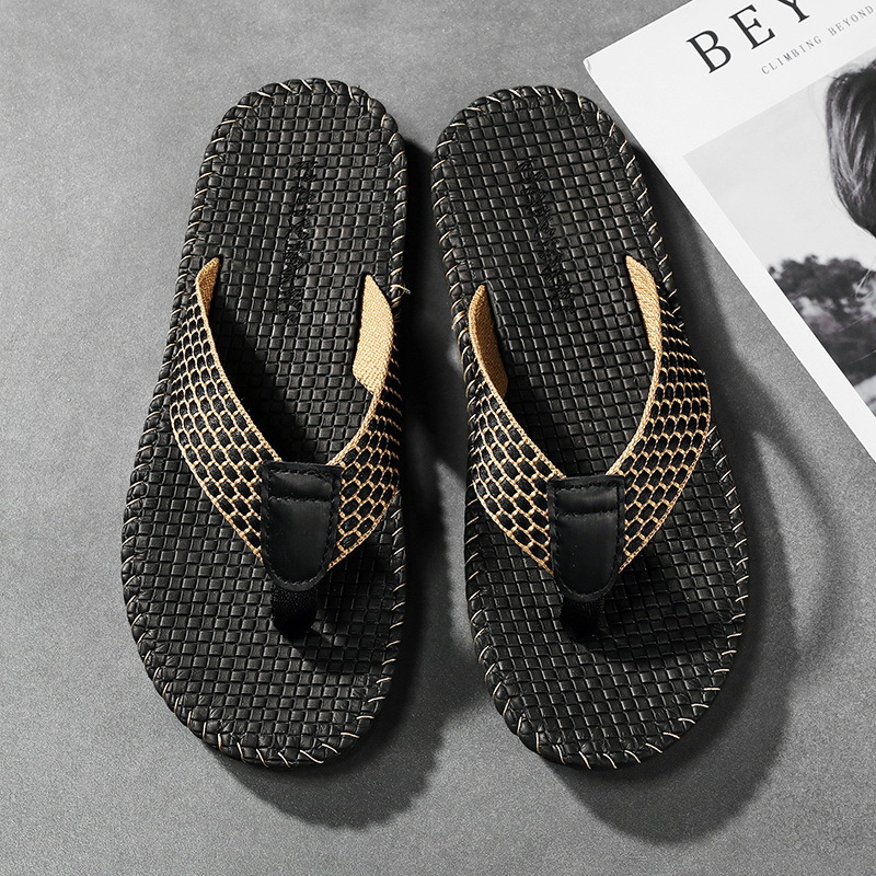Men's Lightweight Breathable Canvas Flip-Flops 5