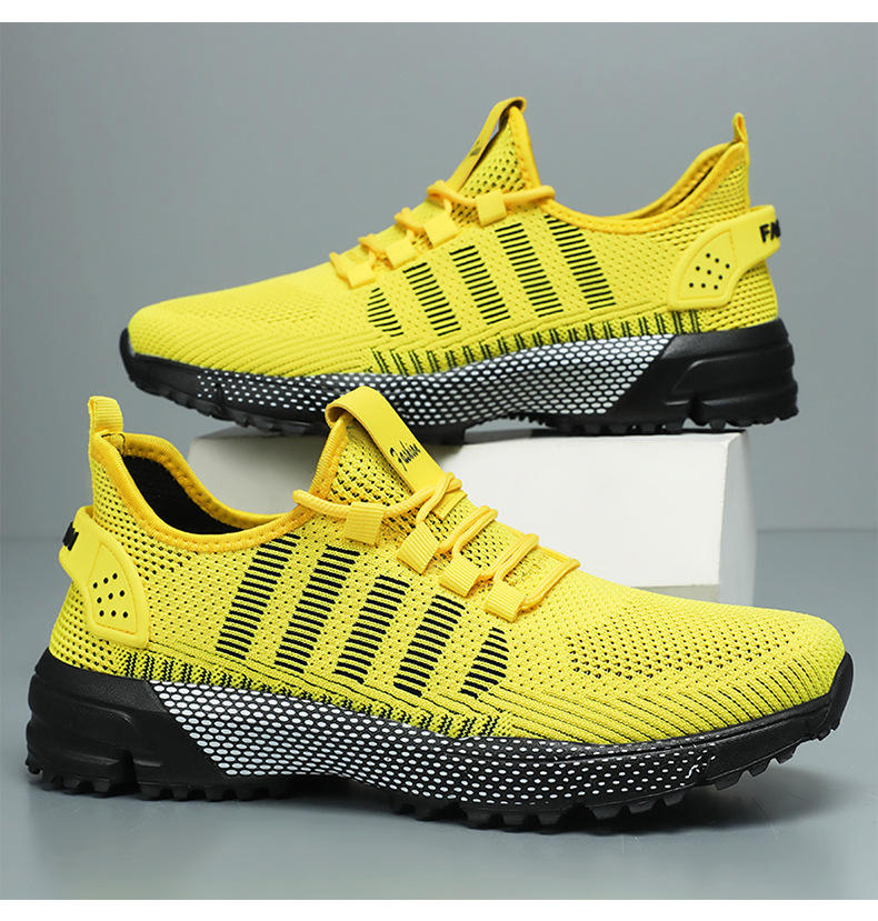 Scarpe da corsa da uomo in mesh traspirante e leggere con lacci detail 17