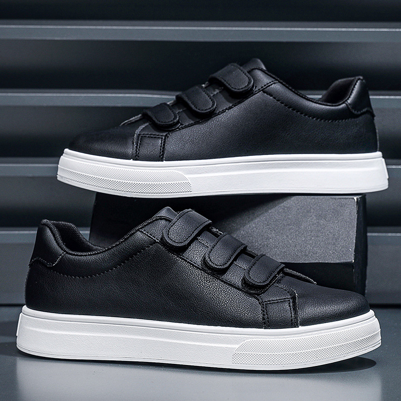 Herren Sneaker aus PU-Leder mit 3 Klettverschlüssen 5