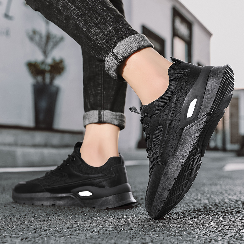 Ademende mesh casual herensneakers met vetersluiting detail 11