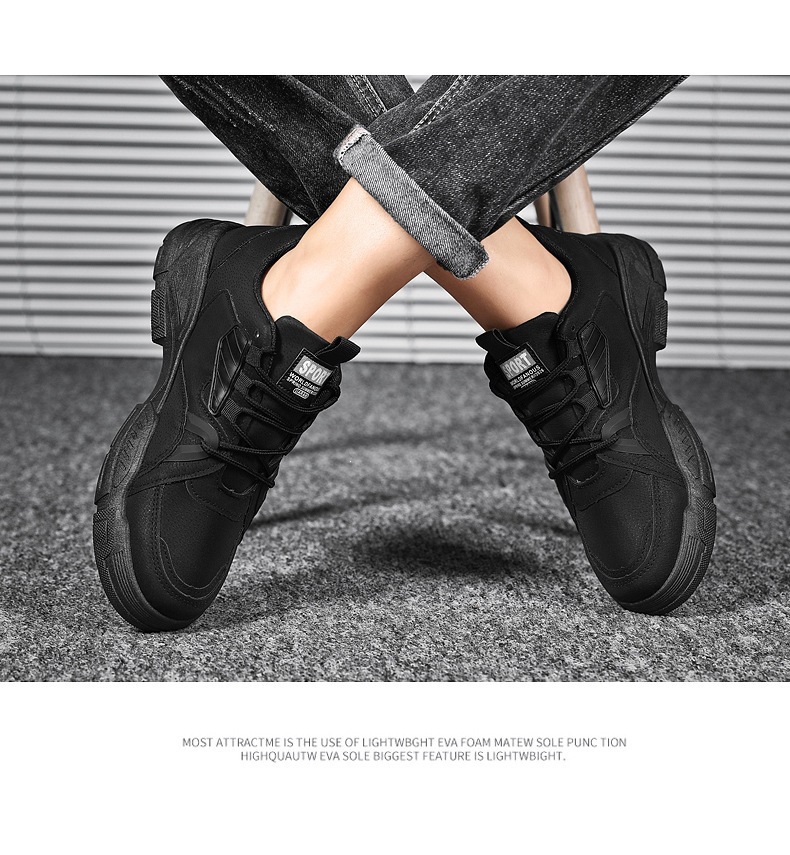 Baskets casual à lacets antidérapantes pour homme detail 9