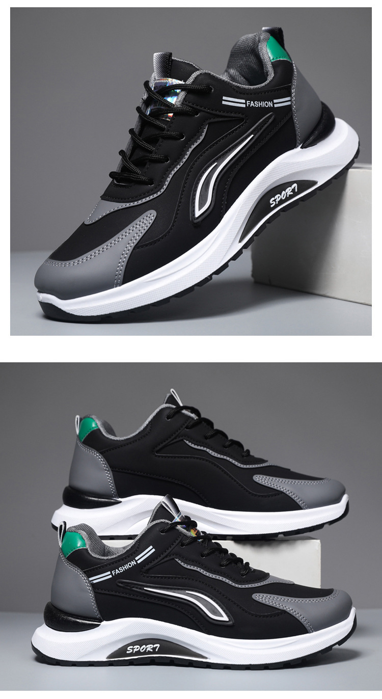 Atmungsaktive Herren Sneaker mit Dämpfung und Schnürung detail 15