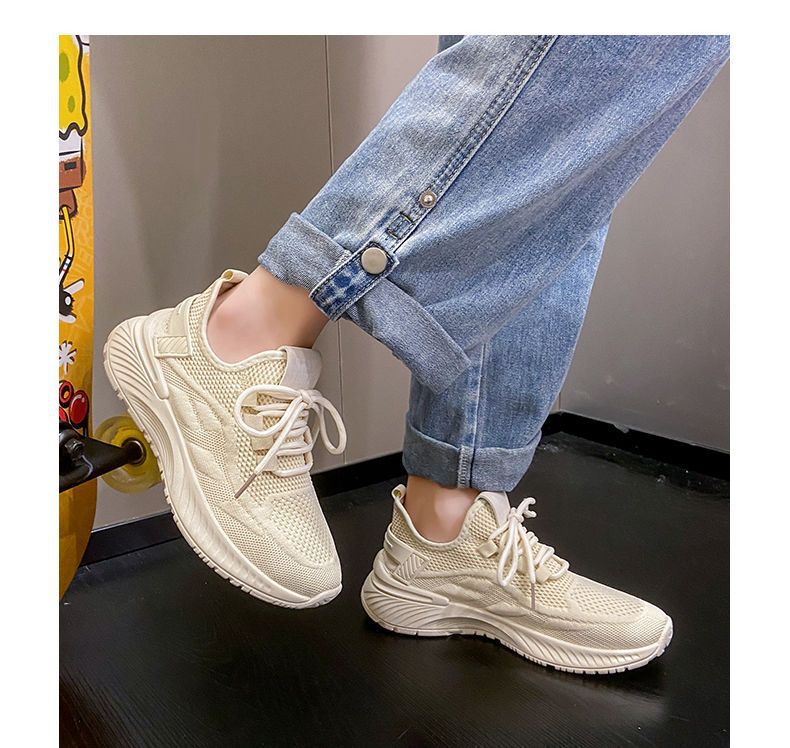 Women's Breathable Mesh Lace-Up Casual Sneakers detail 19