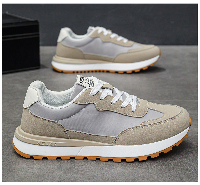 Scarpe casual stringate da uomo traspiranti in colorblock detail 13