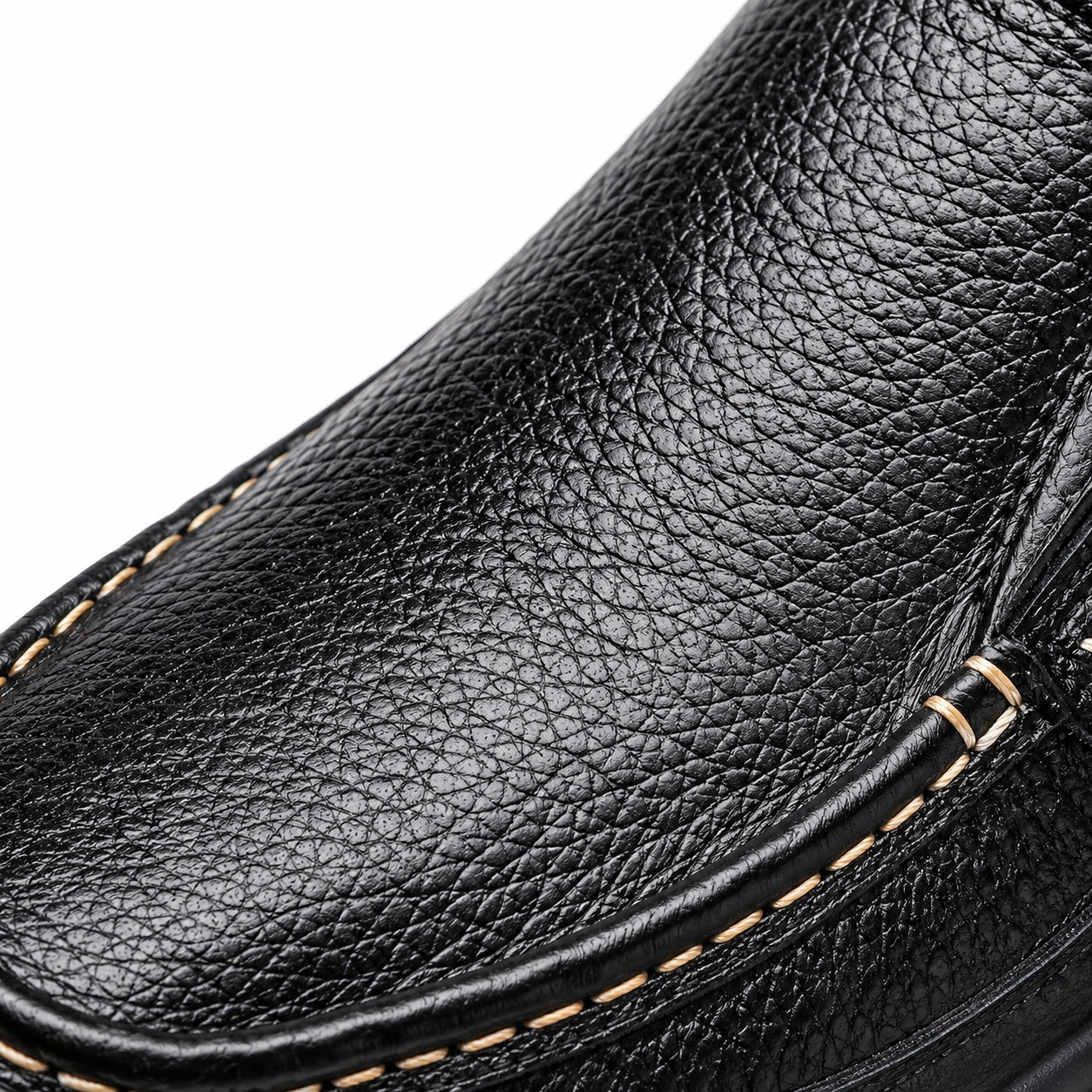 Men's Full-Grain Leather Lug-Sole Casual Shoes 9