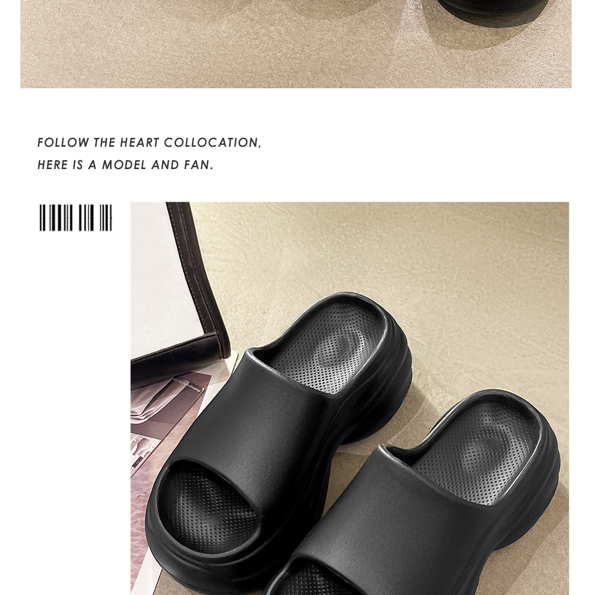 Chaussons à plateforme épaisse et amorti EVA pour femme detail 5