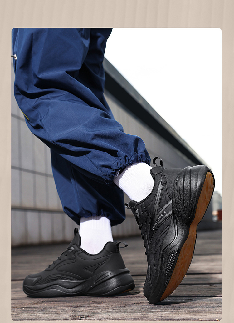 Gedämpfte leichte Sportschuhe für Herren mit Schnürung detail 1