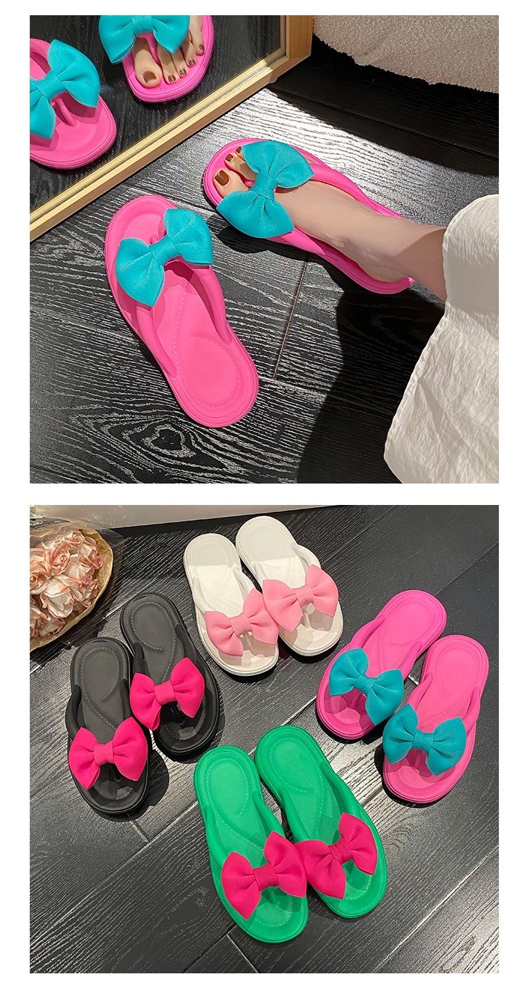 Women's Lightweight Soft-Sole EVA Bow Flip-Flops detail 8