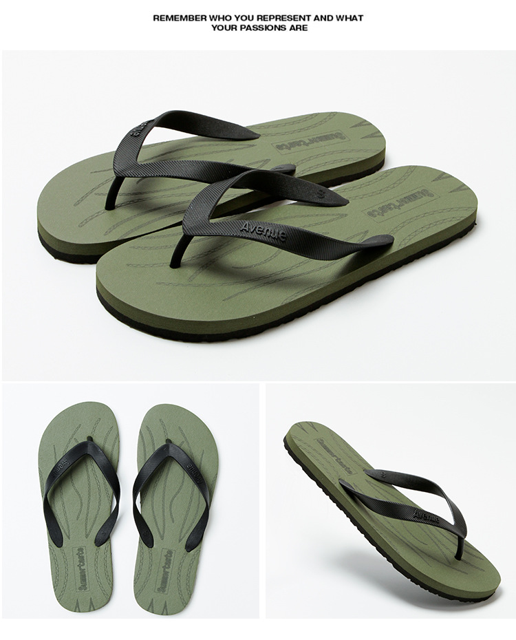 Unisex Lightweight Waterproof Slip-On Flat Flip-Flops detail 6