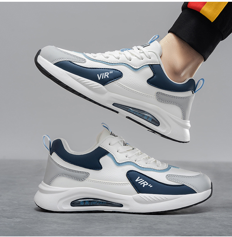 Men's Colorblock Cushioned Lace-Up Sneakers detail 4