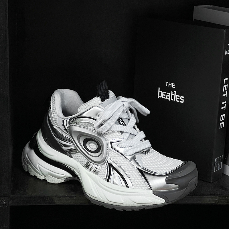 Unisex ademende platform sneakers met demping 3