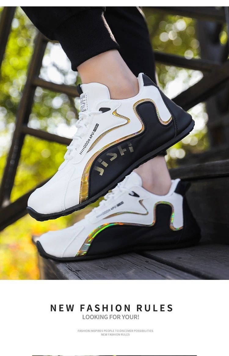 Chaussures casual pour homme à lacets respirantes style color-block detail 7