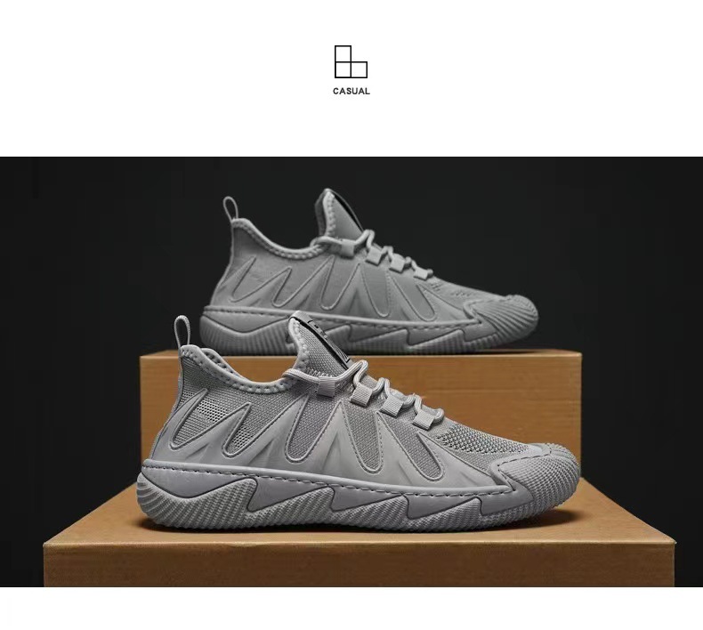 Men's Breathable Lightweight Lace-Up Casual Shoes detail 4