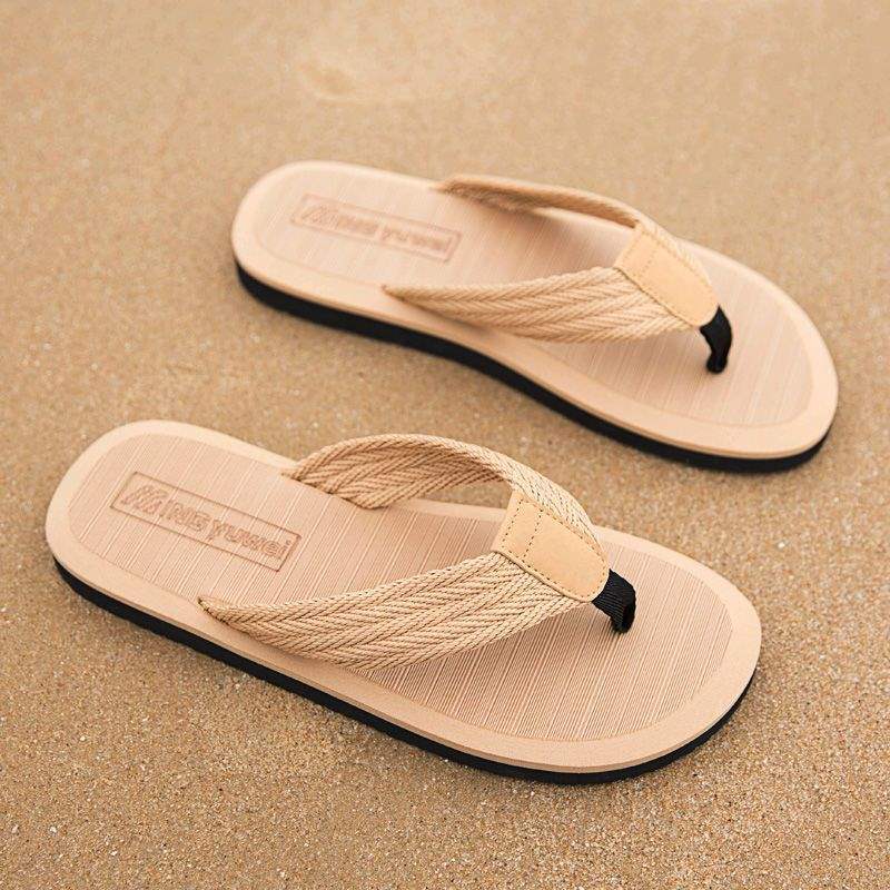 Men's Lightweight Braided Strap Beach Flip-Flops detail 16