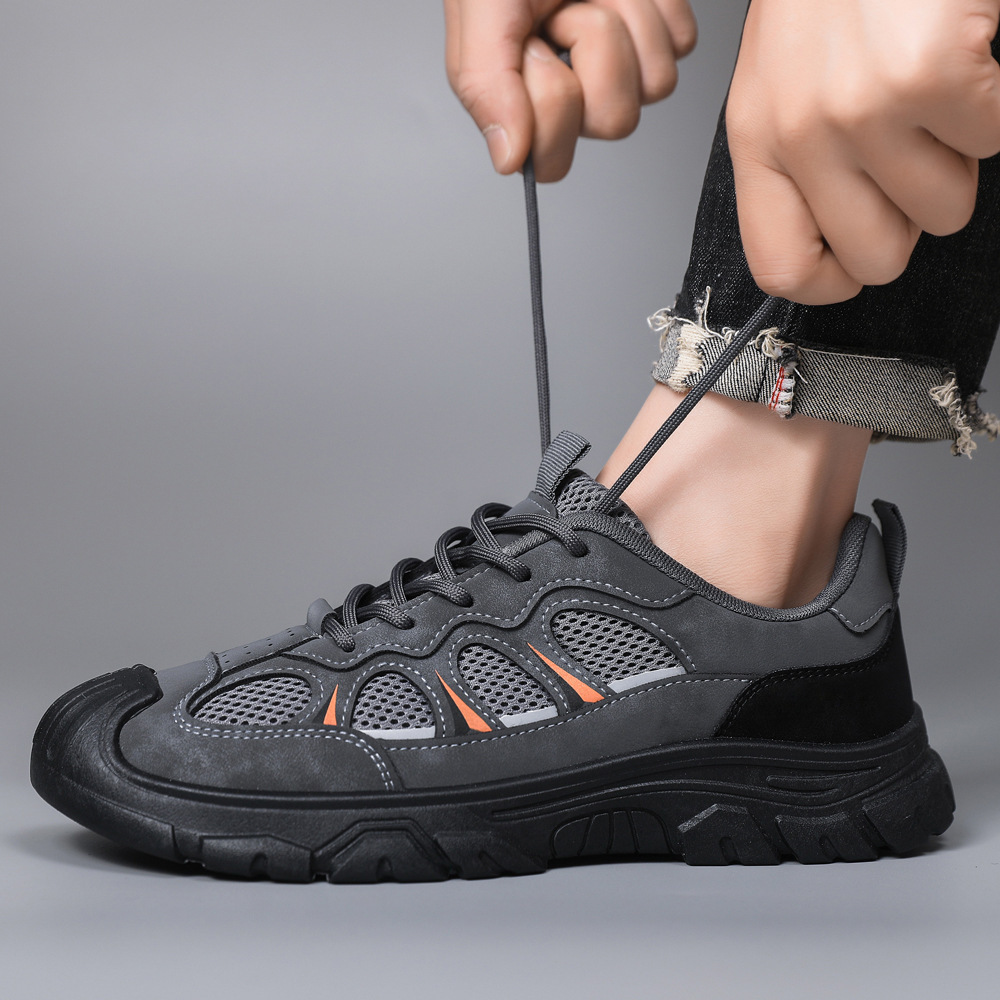 Atmungsaktive Herren-Freizeitschuhe mit Mesh und Schnürung für draußen 4