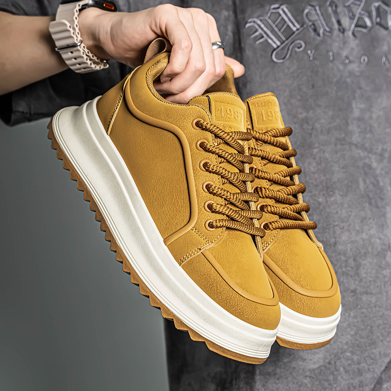 Men's Platform Lace-Up Casual Shoes detail 9