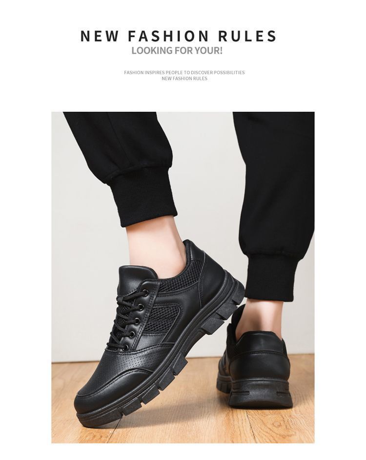 Scarpe casual da uomo traspiranti stringate con suola antiscivolo detail 5