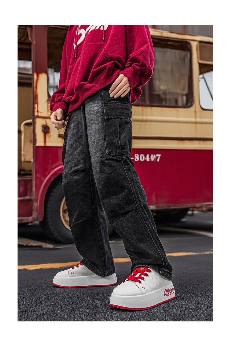 Unisex Plateau Freizeitschuhe zum Schnüren mit Erhöhung detail 15