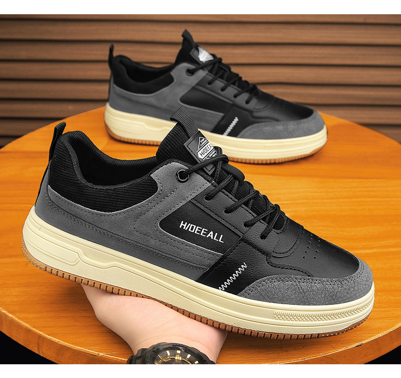Men's Colorblock Lace-Up Casual Shoes detail 7