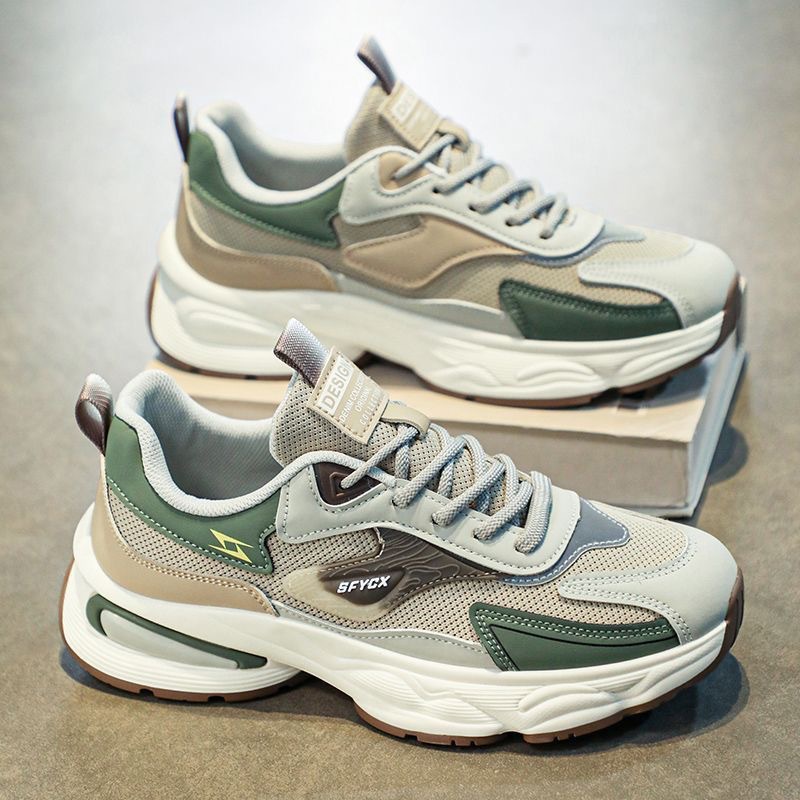 Zapatillas de deporte chunky y transpirables para hombre colorblock 2