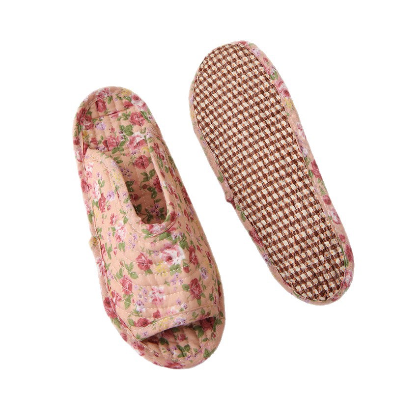 Chaussons unisexes respirants en coton à bout ouvert 6
